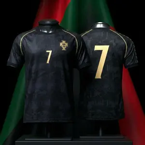 2026 Siu Seven Edition Black Soccer Jersey, Retro Football Streetwear Top, Breathable Hypebeast Sports Apparel Gift