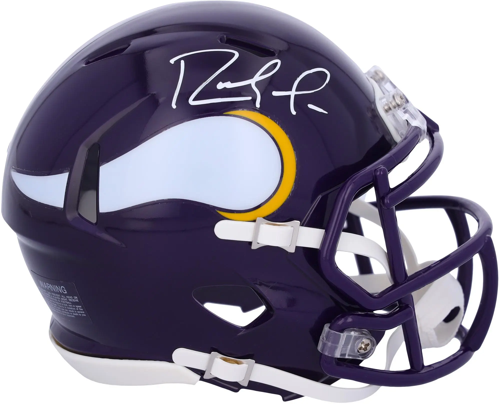 Randy Moss Minnesota Vikings Autographed Riddell 1983-2001 Throwback Speed Mini Helmet - Fanatics Authentic Certified