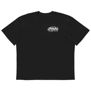 Unisex organic oversized high neck t-shirt