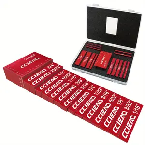 Precision Setup Bars Aluminum Gauge Block Set, Inch Height Gauge Block, Portable Testing Gauge Block, Measuring Tool for Router and Table Saw Woodworking