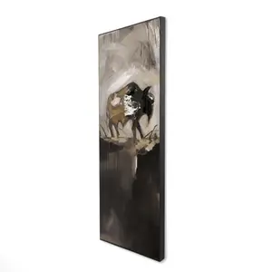 360 Stand 16x48 in. Modern Abstract Nature Buffalo Wall Art Print - Artistic Brown Farm Animal Decor, Home Supply for Room Decoration, Modern Abstract Art
