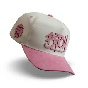 The Chill Out Bi*ch Snapback Hat | Pink Suede Premium Cap | Mad Monkey Scty