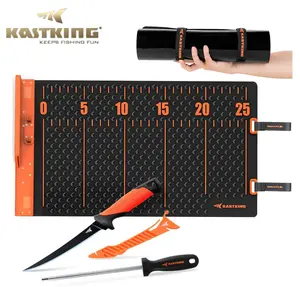 [Father's Day Best Gift] KastKing EZ Fillet Mat & Knife Set – Anti-Slip, Extra-Large Fish Cutting Board with Built-in Ruler, Sharp Knife Included, Easy Clean & Portable, Essential for Fishing Enthusiasts SummerVibes