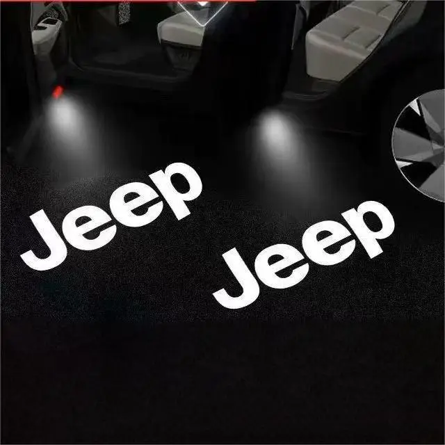 2pcs JEEP Sensor Door Light Projector LED Light This product card also has 34 different brand car model light projectors to choose from