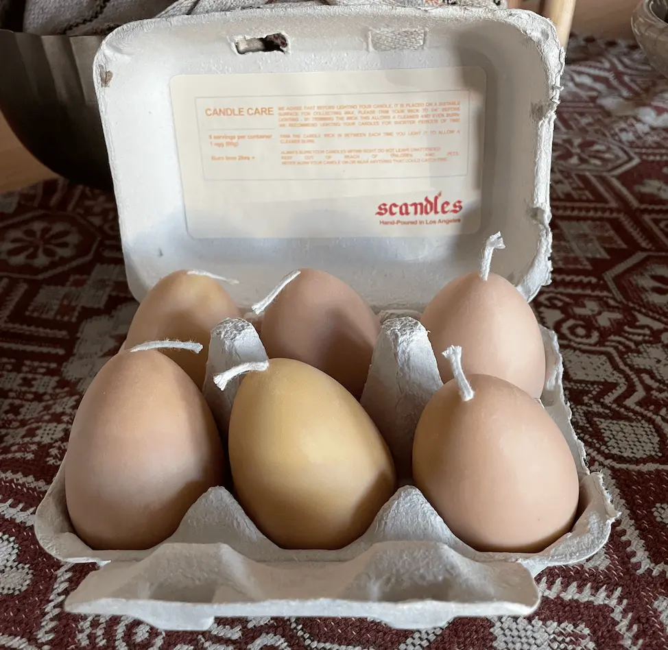 Z - Eagle Rock Store - Scandles Candles - Egg Candle