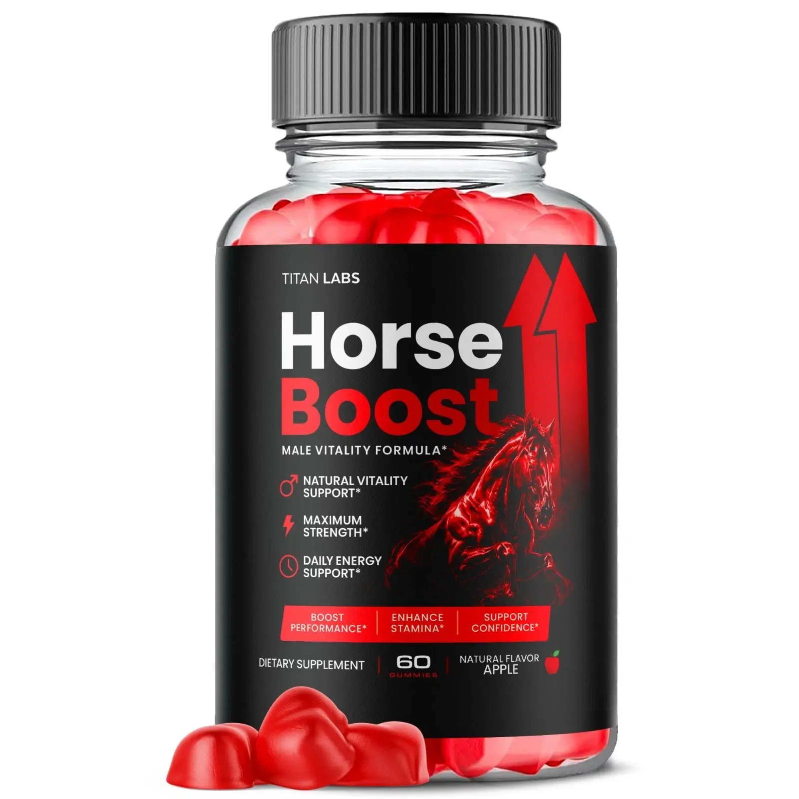 (1 Pack) HorseBoost ACV Gums supplement HorseBoost 60 Gummies