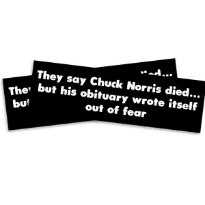 Printlabz RIP Norris - 2 Pack Magnet 5 Inch - Waterproof Car Truck Locker Toolbox Magnets - CNMAG0002