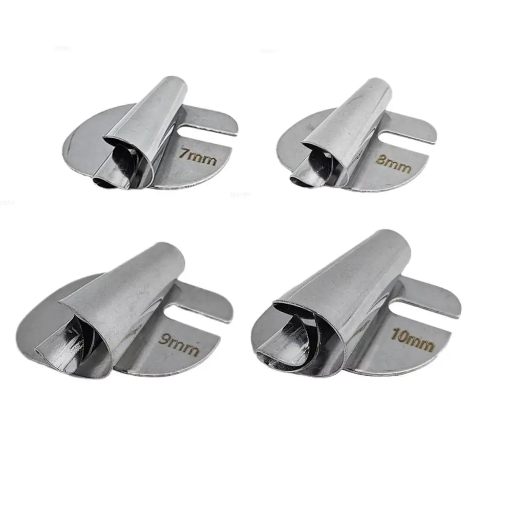 Sewing Rolled Hemmer Foot, 4 Counts/set 7/8/9/10mm Wide Rolled Hem Foot, Sewing Machine Presser Feet, Singer Sewing Machine Accessories, Hemming Feet for Home Industrial, Sewing Supplies Crafts