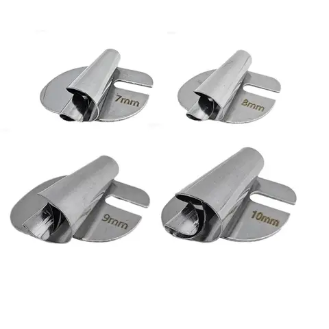 Sewing Rolled Hemmer Foot, 4 Counts/set 7/8/9/10mm Wide Rolled Hem Foot, Sewing Machine Presser Feet, Hemming Feet for Home Industrial, Sewing Supplies Crafts Sewing Tools