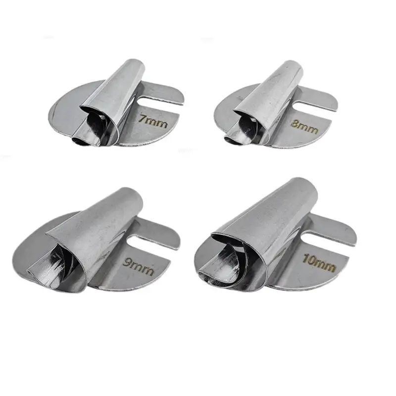 Sewing Rolled Hemmer Foot, 4 Counts/set 7/8/9/10mm Wide Rolled Hem Foot, Sewing Machine Presser Feet, Hemming Feet for Home Industrial, Sewing Supplies Crafts Sewing Tools