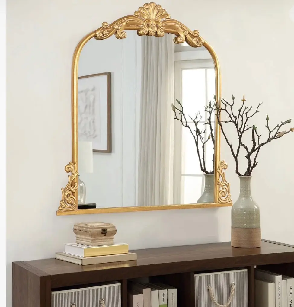 Gold Mantle Mirror
