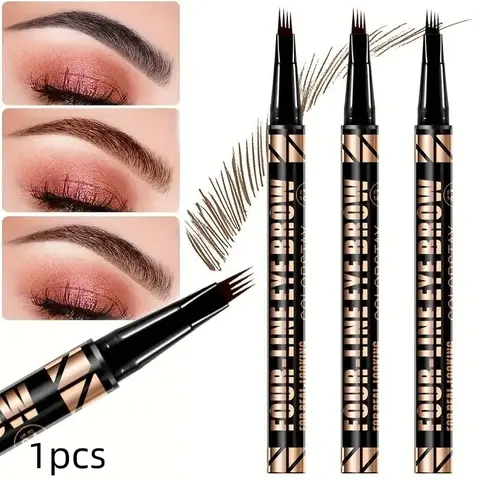 4-Head Eyebrow Pencil, Long-Lasting Smooth Application, Quick-Drying, Suitable for Daily Use and Parties, Holiday & Birthday Gift for Women, Eyebrow Makeup Products