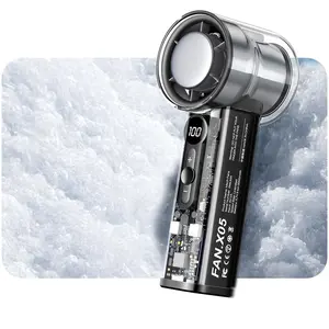 Mini Portable Fan  | Pocket Hurricane Fan | Turbo Boost Output | Adjustable Speed | Digital Display | Perfect for: Office, Library, Camping, Sports, Kitchen Aid, Industrial Workshop