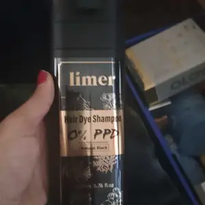 Limer 6-in-1 Multicolor Instant Hair Dye Shampoo - Herbal, Ammonia-Free, Semi-Permanent, No Bleach Formula with Black Currant Leaf Extract for Adults, Anti-Age Gray Coverage, Long-Lasting At-Home Haircare