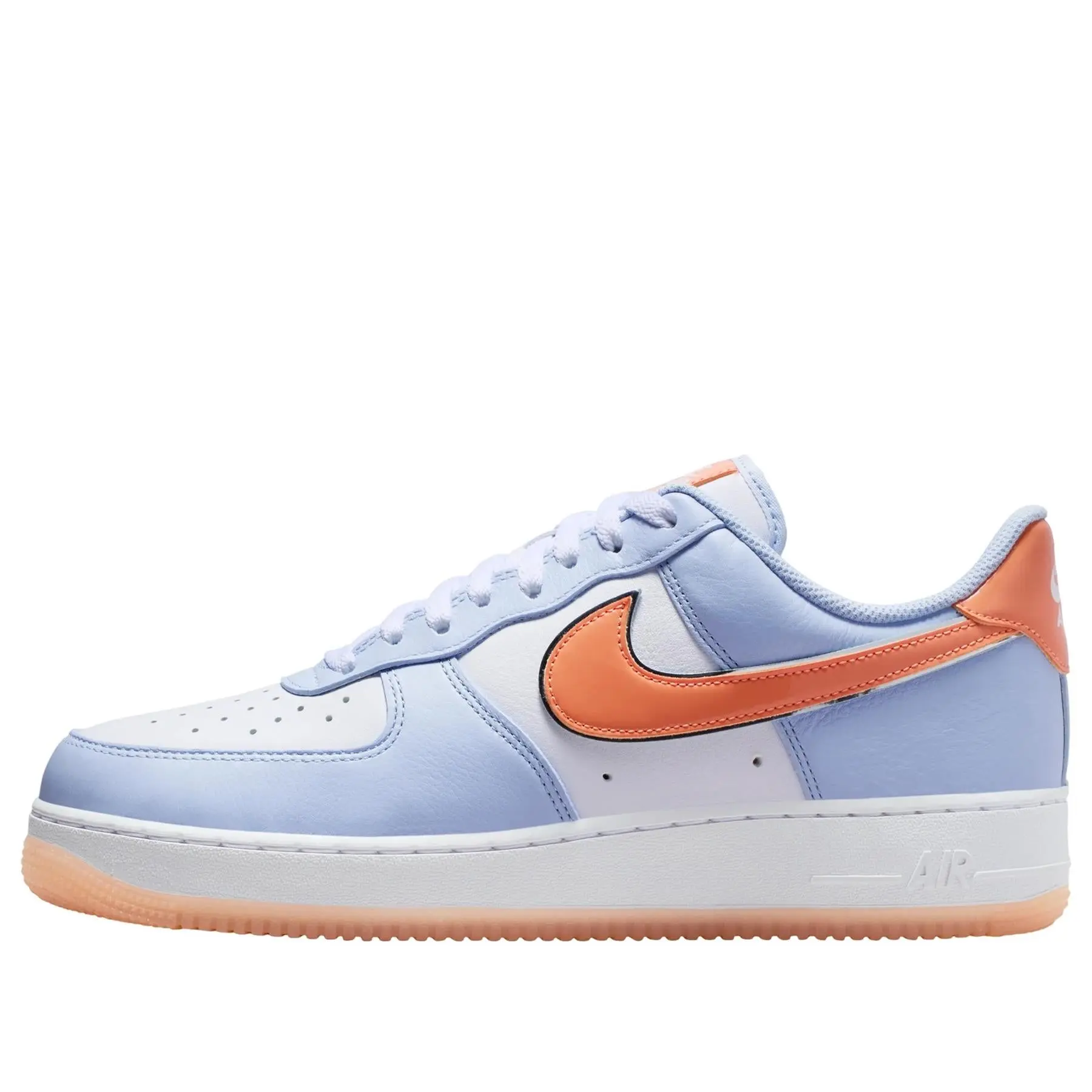 Nike Air Force 1 Low '07  Hydrogen Blue Orange Frost Men's IR1980-407 New Sneakers