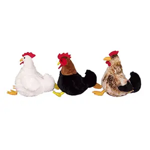 Hugfun 186355-357 12 in. Plush Chicken- Pack Of 12