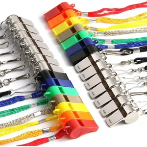 28 Pack Whistle,  Whistle with Lanyard  Whistles Loud Crisp Sound Whistle for Coaches Referees  Gyms