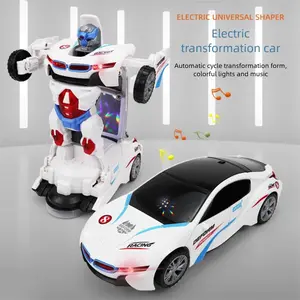 Rotating Robot Toy Car, Automatic Cycle Colorful Lights & Music, Includes 3 Aaa Batteries, Perfect Gift for Kids, Family Interaction