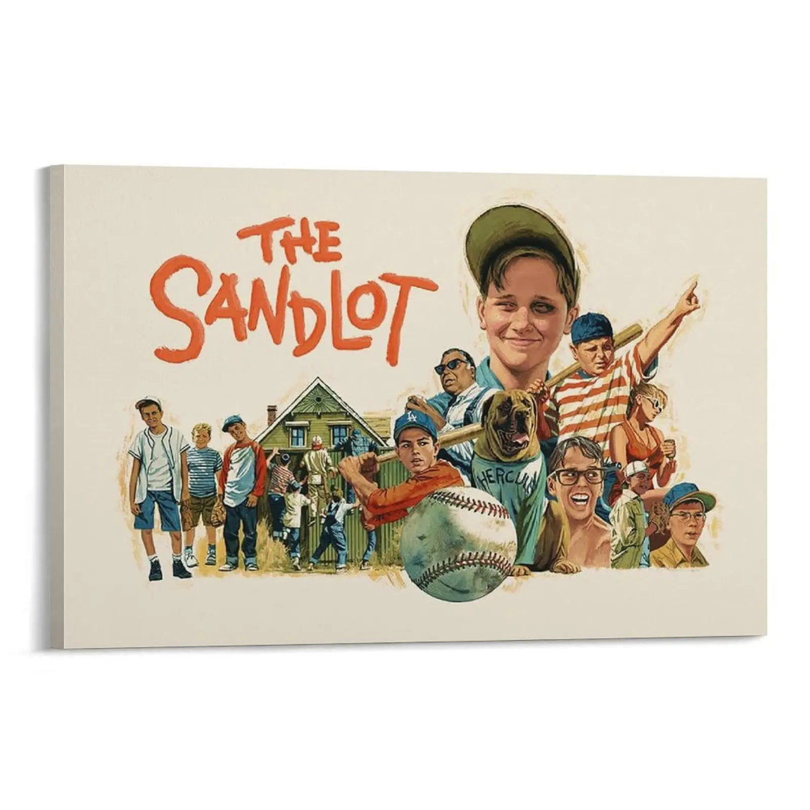 The Sandlot Poster 8 Poster Canvas Wall Art For Bedroom Decor Bar Office Room Decor Gift