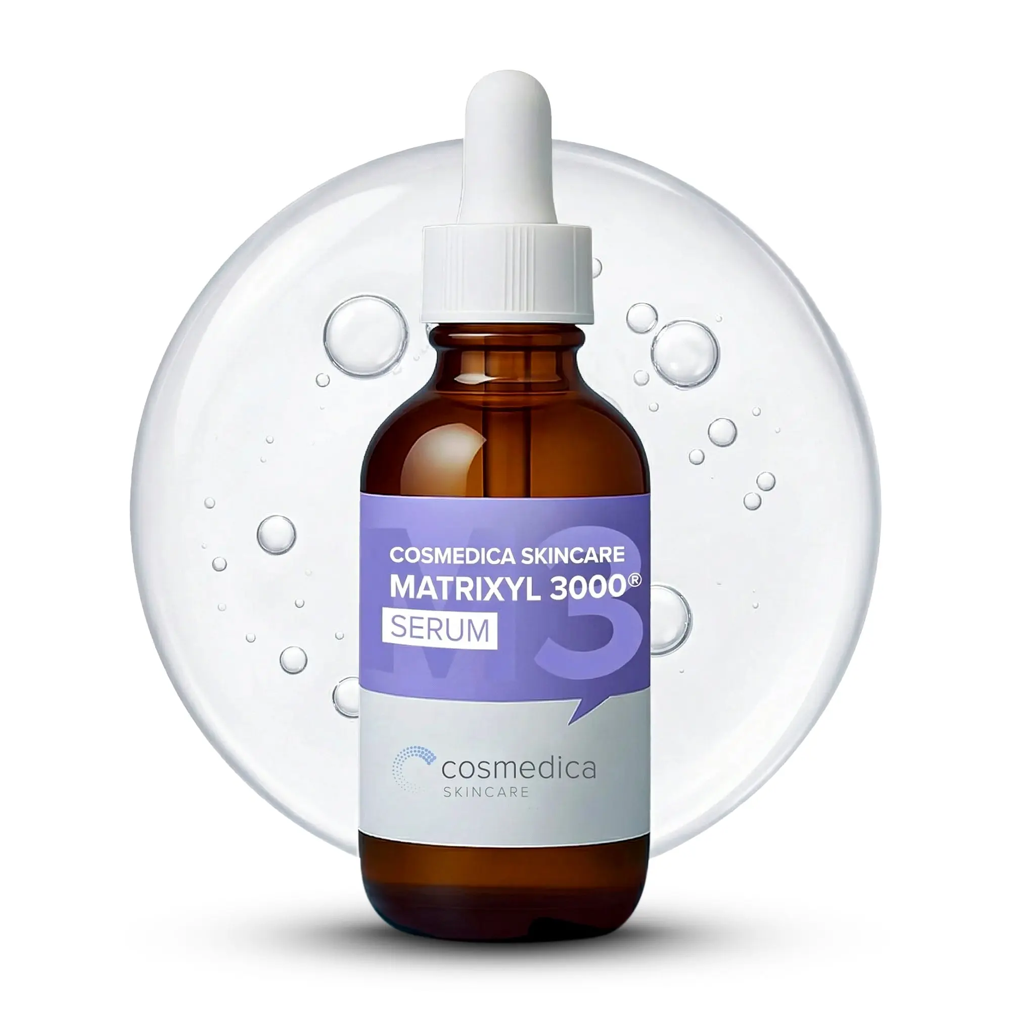 Cosmedica Skincare Matrixyl 3000 Peptide Serum with Hyaluronic Acid | Hydrating Lightweight Face Serum for Sensitive Skin | Firming Serum with Aloe Vera Vitamin E | 2oz