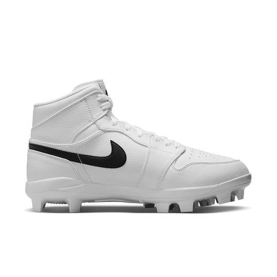 NEW Men's Sz 13 Nike Air Jordan 1 Retro MCS Baseball Cleats White AV5354-101 NL