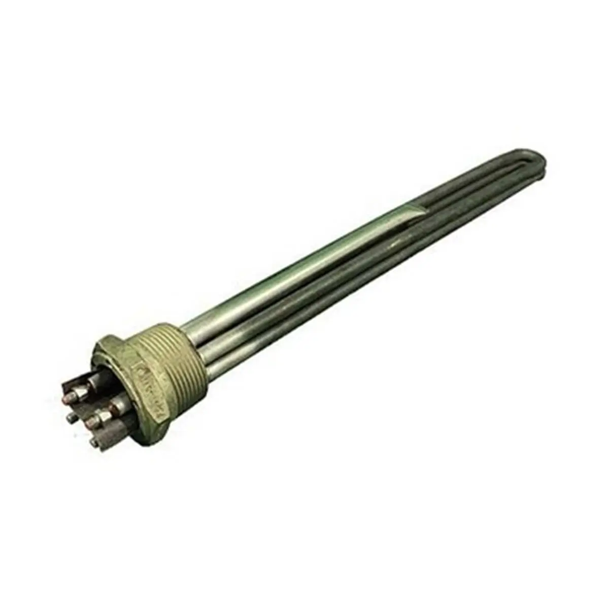 12 in. Immersion Heater Element, 1.25 in. NPT Screw Plug, 6.0KW Dual Element, 230V Household Appliance Part, No