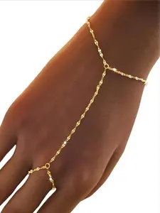 Gold Bracelets for Women Trendy Pearl Dainty Stackable Paperclip Cuban Link Chain Bracelets,Cuff Bracelets Jewelry Adjustable Stackable Bracelets Minimalist Cute Jewelry Elegant Minimalist Bangle Minimalist Chain Bangles