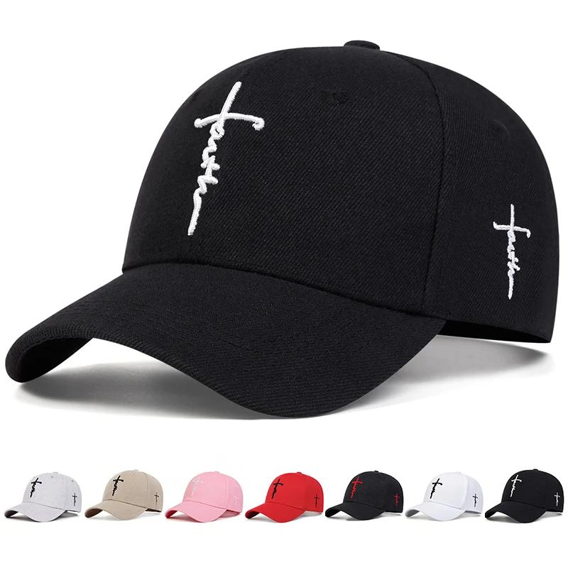 Fashion Faith Embroidery Baseball Cap Men Women Spring Summer Sun Hats Cotton Snapback Hat Unisex Hip Hop Trucker Caps Fashion Faith Embroidery Baseball Cap Men Women Spring Summer Sun Hats Cotton Snapback Hat Unisex Hip Hop Trucker Caps