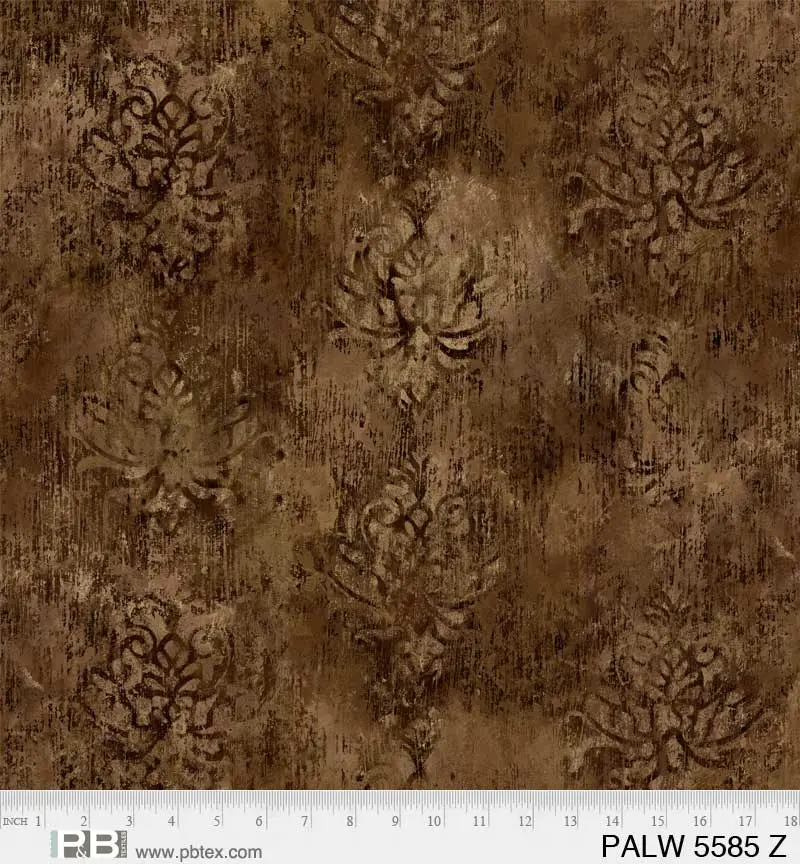 Fabric P & B Textiles Brown Palazzo 108" Wide Back by the Quarter Yard 5585-Z