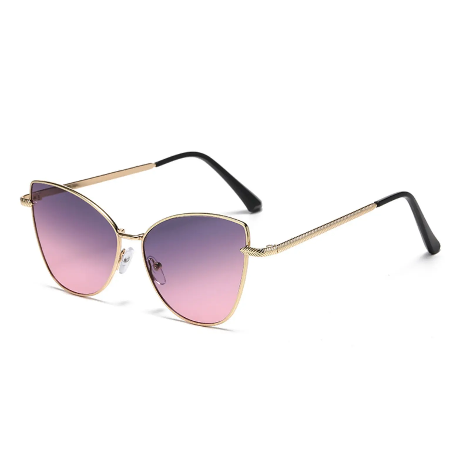 Metal Frame Retro Cat Eye Sunglasses UV400 Protection Trendy Linfemand Classic Oval Cat Eye Sunglasses Uv400, Modern  main image 3