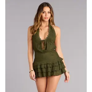 Meet Me At Sunset Lace Mini Dress