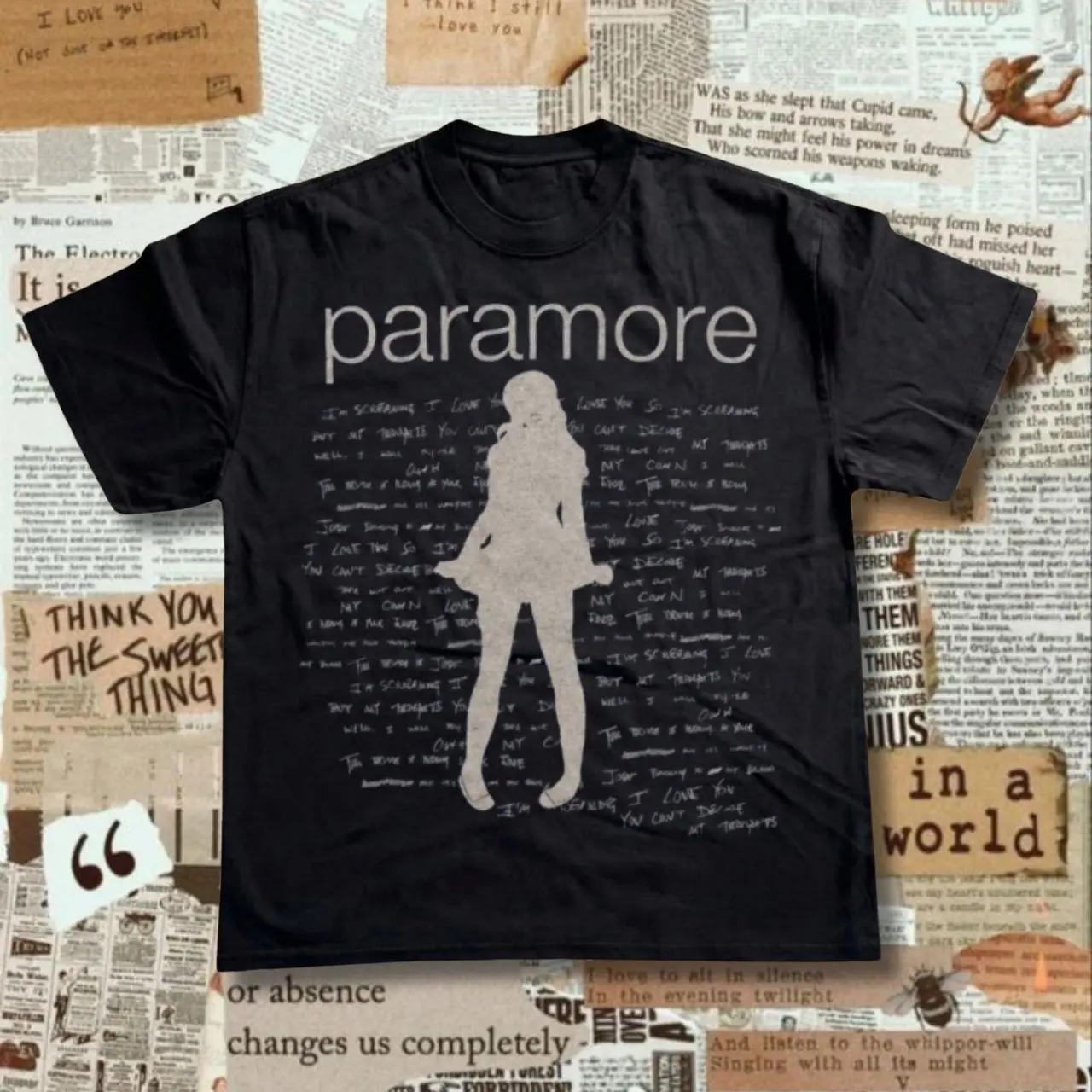 Paramore Band T-shirt | Vintage Hayley Williams Song Lyrics Graphic Tee, Retro Pop Punk Rock Concert Tour Shirt, Loose Fit Unisex Top