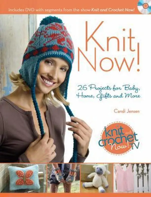 USED Book - Knit Now!: Knitting Patterns from Season 3 of Knit and Crochet Now by Candi Jensen (Paperback) - english