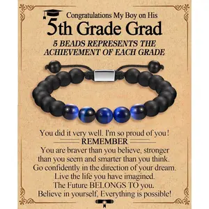 Graduation Gifts for Him Boys Men 2026 High School/ Kindergarten/ Preschool/ 5th 6th 8th Grade/ College/ Master Degree/ Middle School Graduation Gifts Bracelet for Son Grandson Nephew Boyfriend Friend