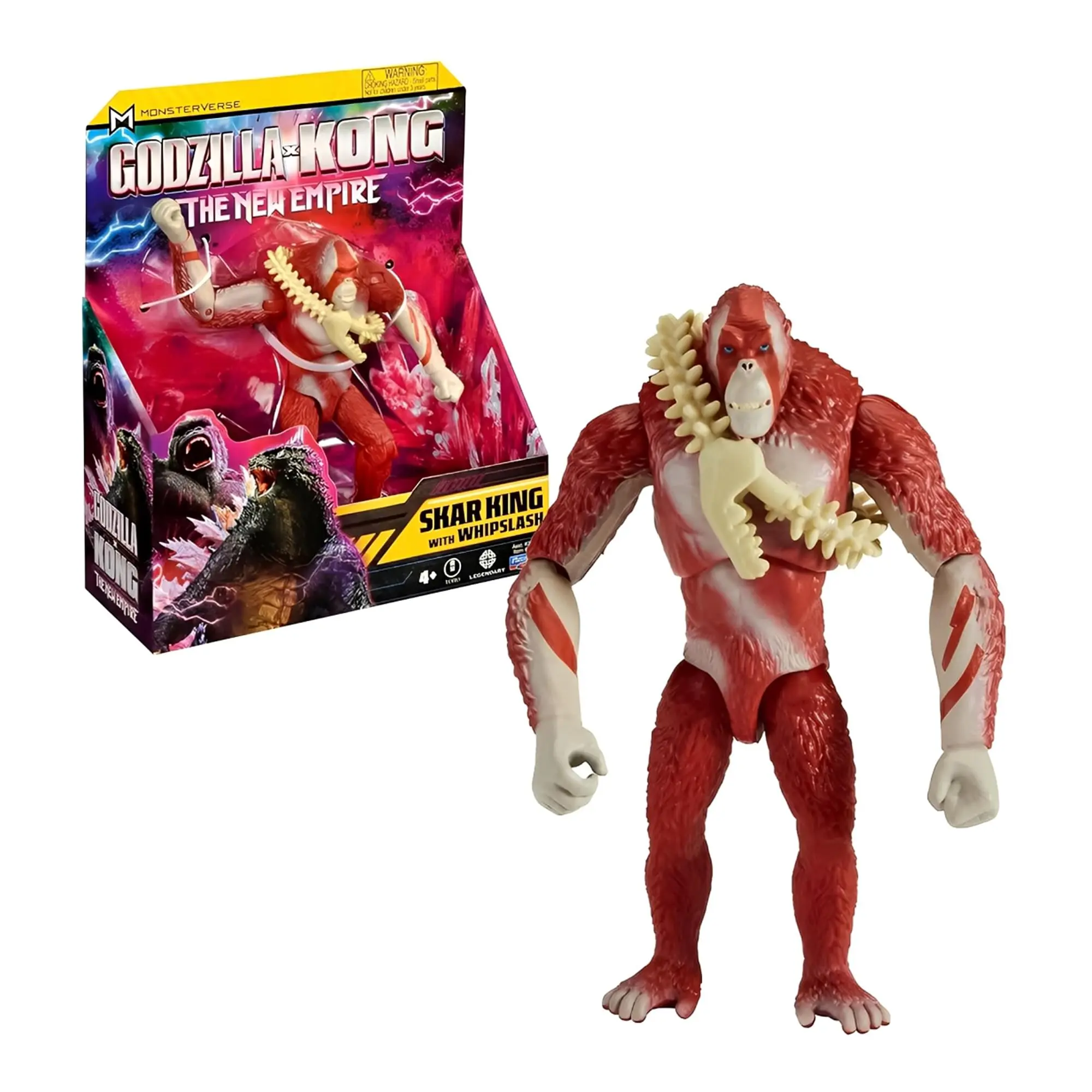 Monsterverse Godzilla X Kong Skar King 6-in Action Figure, Playmates Collectibles, New Titan Character with Epic Details