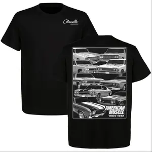 Chevelle "American Muscle" 1964-1972 Classic T-Shirt, Classic Muscle Car Tee, Great for Car Enthusiasts, Full Size, Full Color