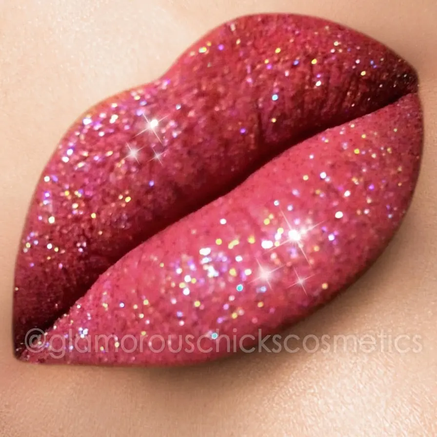 So Hollywood & grapefruit glitter lips