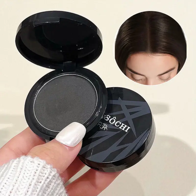 Hair Styling Magic - Concealing Grey Hair - Powder Cake for One-Time Use - Quick Color Correction - Concealing Grey - Plumping Sparse Hair - Hair Styling Powder Cake - Gray Hair
