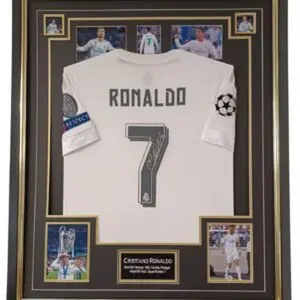 Cristiano Ronaldo of Real Madrid Signed Shirt 5 - No Frame Cristiano Ronaldo of Real Madrid Signed Shirt 5 - No Frame