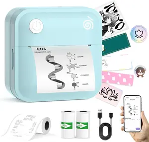 Label Maker Machine - Portable Bluetooth Mini Label Printer - Smartphone Handheld Thermal Sticker Small Labeler Multiple Templates Font Icon Inkless Custom Label for Home Kids School Items jaden  s  label  printer