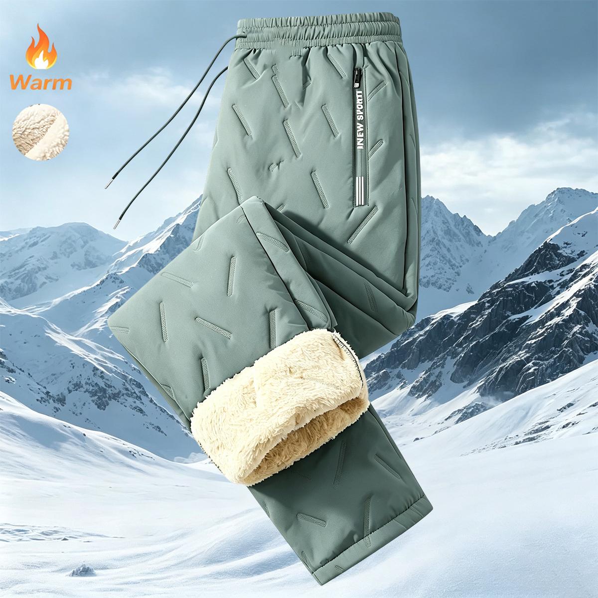 Men’s casual athletic sweatpants for autumn and winter with a drawstring waist and zippered pockets, suitable for everyday wear, home use, travel, and vacations.