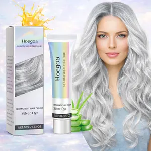 Hoegoa Grey Hair Conditioner - Long-lasting Moisture for Soft Manageable Hair - Plant-Based Care with Trendy Silver Dye for Stylish Hair Colors