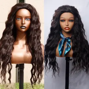 TwiceBeauty Long Curly Wavy Wigs 26 inch Lightweight Glueless Synthetic Water Wave Wig  Natural Hair Replacement Wig for Women Party Daily Use
