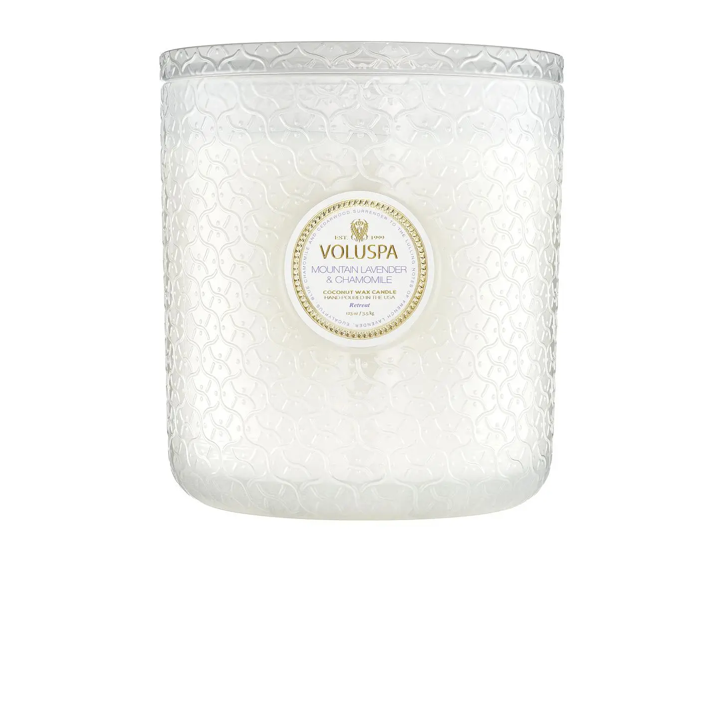 Voluspa Mountain Lavender & Chamomile 5 Wick Hearth Candle