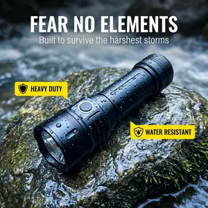 Smart 5-Mode LED Flashlight, Strobe & SOS for Self-Defense & Emergency Rescue, Pocket-Sized Outdoor Flashlight for Active Men