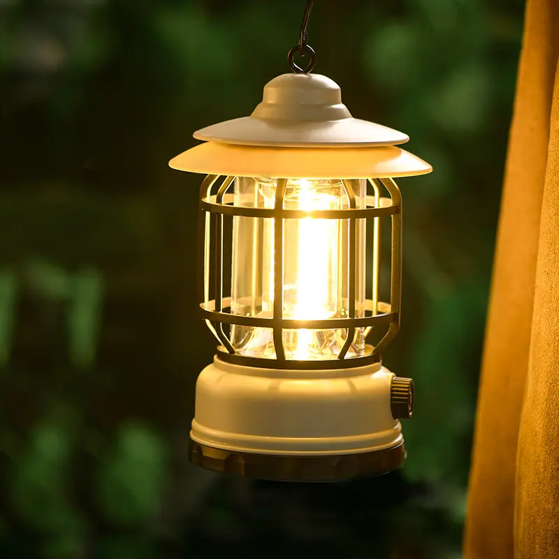Outdoor Camping Lantern USB Rechargeable LED Light Long Lasting Battery Retro Tent Lamp for Night Market Party Atmosphere Lighting Portable Hiking Lanterns Outdoor Camping Lantern USB Rechargeable LED Light Long Lasting Battery Retro Tent Lamp for Night Market Party Atmosphere Lighting Portable Hiking Lanterns