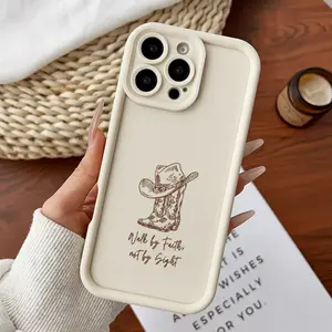 Compatible for iPhone11/12/13/14/15/16/17/promax/x/xs/xr/xsmax Case Walk by Faith Soft TPU Shockproof Protective CASE