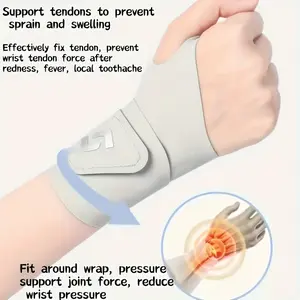 2 Adjustable Wrist Compression Bands and Protectors for Fitness Weightlifting Sports Protection Tendon Support Wrist Straps
