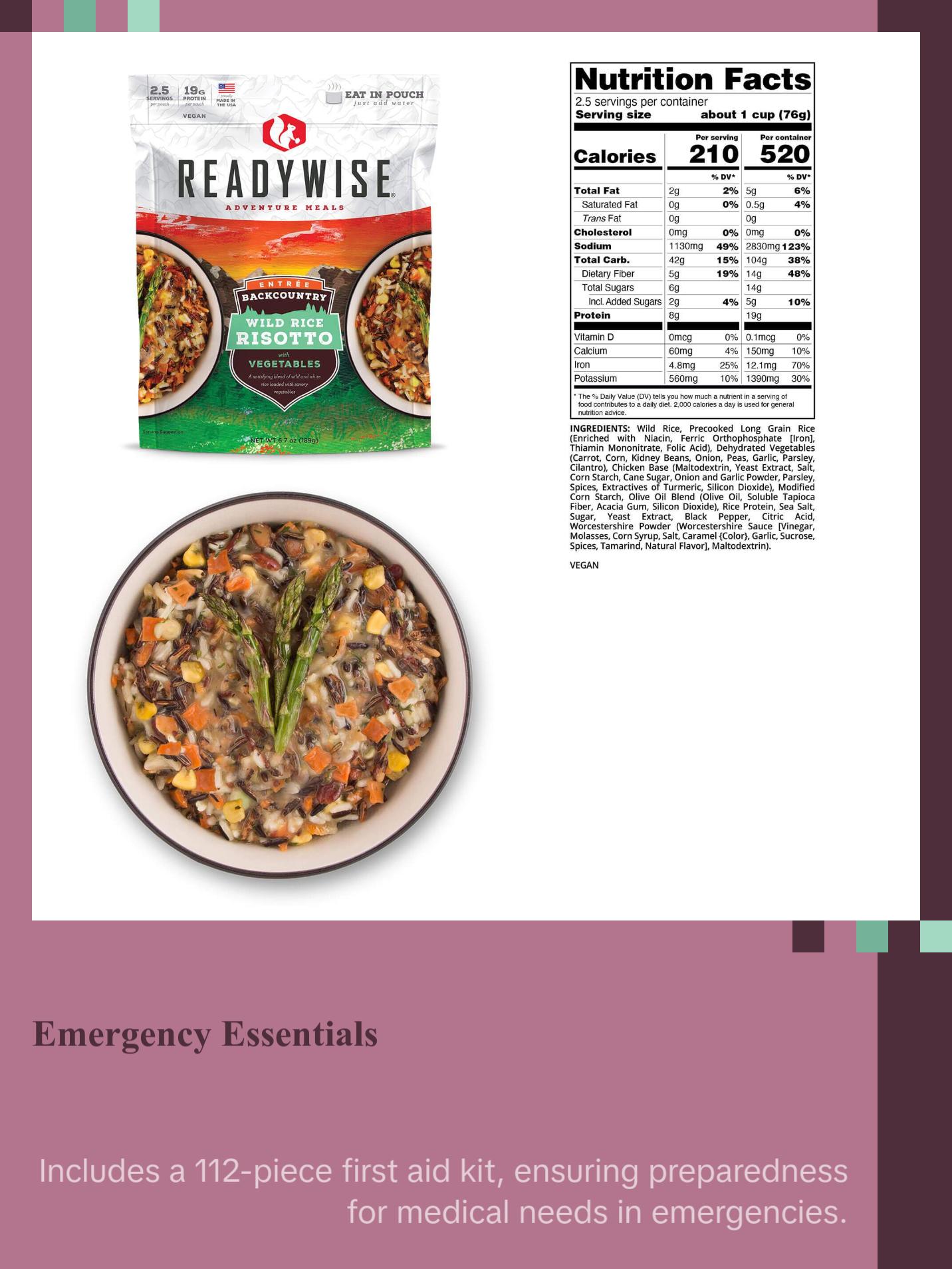 ReadyWise - Complete 2-Day Emergency Survival Backpack