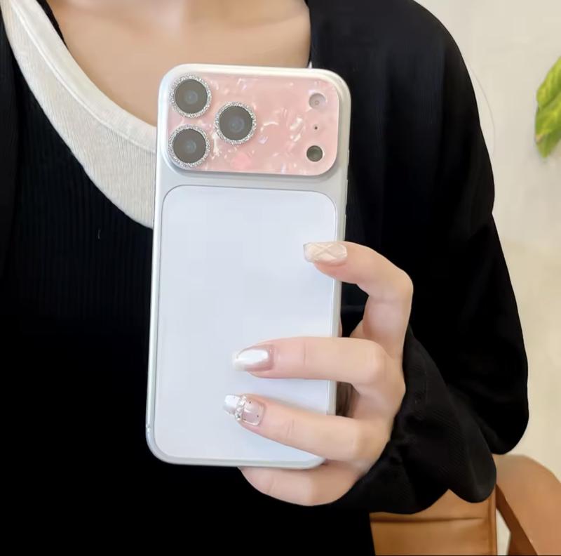 Iridescent Shining Rhinestone Camera Lens Protector for iPhone 17 Series Lens Film